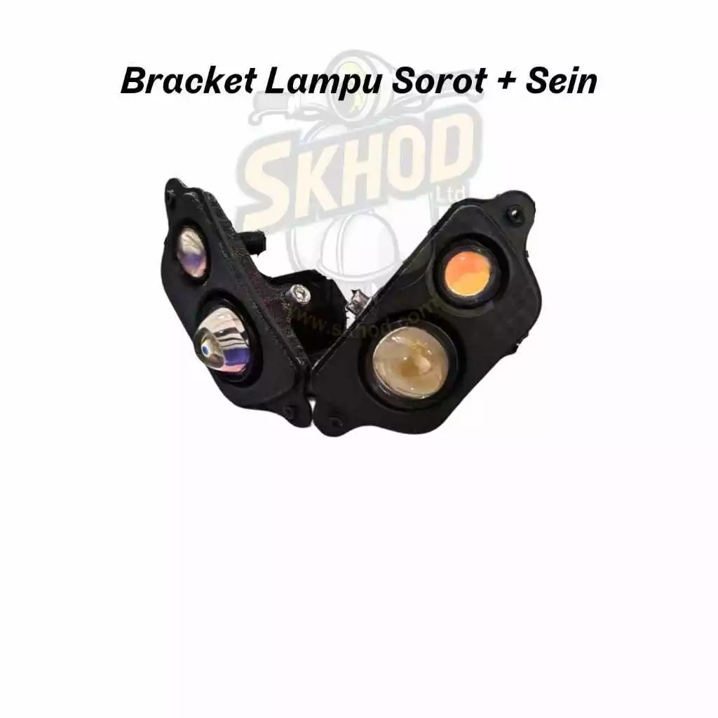 thumbnail Bracket Lampu Sorot + Sein Vespa SKHOD CUSTOM